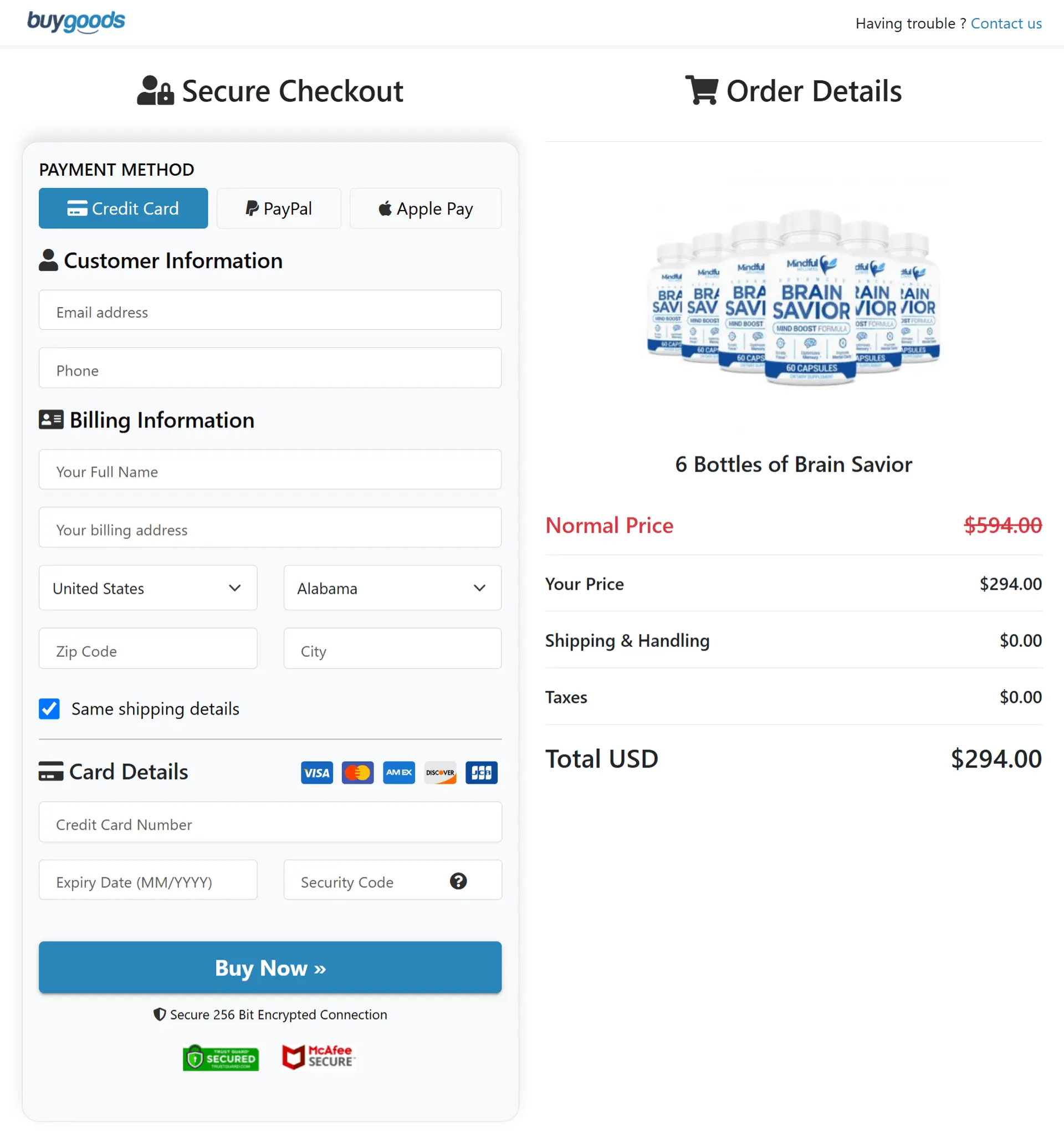 Buy Now Brain Savior